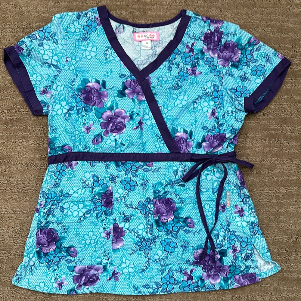 Koi Scrub Top